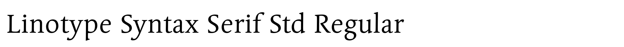 Linotype Syntax Serif Std Regular image